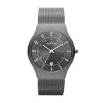 Skagen Watches, Men’s Titanium 233XLTTM Grey Mesh Titanium Watch