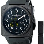 Bell & Ross Men’s BR01-97CLIMB Flight Instruments Analog Display Swiss Automatic Black Watch