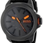 BOSS Orange Men’s 1513004 New York Black Stainless Steel Watch