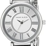 Anne Klein Women’s AK/2159SVSV Silver-Tone Bracelet Watch