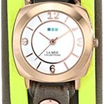 La Mer Collections Women’s LMDYLY1000 Neon Odyssey Layer Watch with Cement Wash and Neon Cuff