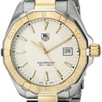 TAG Heuer Men’s ‘Aquaracracer’ Swiss Quartz Gold and Stainless Steel Dress Watch, Color:Two Tone (Model: WAY1120.BB0930)