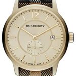 Burberry Gold Dial Stainless Steel Textile Multi Quartz Ladies Watch BU10001