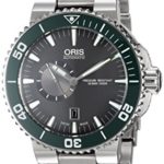 Oris Men’s ‘Aquis’ Swiss Automatic Stainless Steel Dress Watch, Color:Silver-Toned (Model: 74376734137MB)
