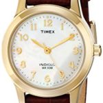 Timex Women’s T21693 Elevated Classics Dress Burgundy Leather Strap Watch