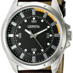 Geneva Men’s FMDJM507C Analog Display Japanese Quartz Brown Watch