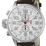 Invicta Men’s 2771 “Force Collection” Stainless Steel Left-Handed Watch with Brown Leather Band