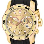 Invicta Men’s 17884 Pro Diver 18k Gold Ion-Plated Stainless Steel Chronograph Watch