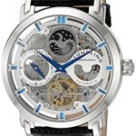 Stuhrling Original Men’s 371.01 Legacy  Automatic Self Wind Black Genuine Leather Strap Watch