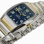 Xezo Incognito Men’s 10 ATM Water Resistant Watch. 9015 Miyota Automatic Movement. Gold Accents, Sapphire Blue Dial.  X-Large Wristband