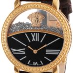 Versace Women’s 93Q80BD598 S497 “Krios” Rose Gold Ion-Plated   Watch with Leather Band