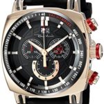 Ritmo Mundo Men’s 2221/10 RG Red Racer Analog Display Swiss Quartz Black Watch