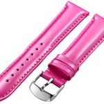 MICHELE MS18AA050650 18mm Patent Leather Pink Watch Strap