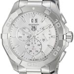 TAG Heuer Men’s ‘Aquaracer’ Swiss Quartz Stainless Steel Dress Watch, Color:Silver-Toned (Model: CAY1111.BA0927)