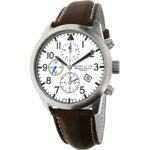 Momentum Men’s ‘Chronograph Collection’ Quartz Stainless Steel and Leather Casual Watch, Color:Brown (Model: 1M-SN34LS3C)