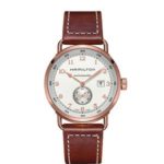 Hamilton Men’s ‘Khaki Navy’ Swiss Automatic Stainless Steel Dress Watch, Color:Brown (Model: H77745553)