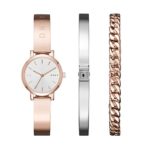 DKNY Women’s ‘SoHo’ Quartz and Stainless-Steel-Plated Casual Watch, Color:Rose Gold-Toned (Model: NY2618)