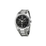 Bell and Ross Officer Chronograph Black Dial Mens Watch BR126-OFFICER-SSB