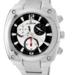 Le Chateau Men’s 5410M_WHT Sports Dinamica Collection with Chrono and Military-Time Watch