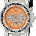 REACTOR Men’s 91808 Proton World Time Stainless Steel Watch with Black Band