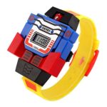 SwitchMe Boys Girls Kids Cute Digital LED Watch Detachable Robot Toy Wristwatch