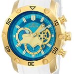 Invicta Men’s ‘Pro Diver’ Quartz Stainless Steel and Silicone Casual Watch, Color:White (Model: 23423)
