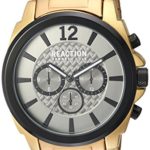 Kenneth Cole REACTION Men’s ‘Sport’ Quartz Metal and Stainless Steel Casual Watch, Color:Gold-Toned (Model: 10031948)