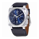 Bell and Ross Aviation Automatic Blue Dial Mens Watch BR0394-BLU-ST/SCA