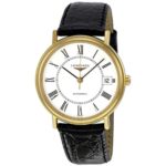 Longines Presence Automatic Black Leather Mens Watch L4.821.2.11.2