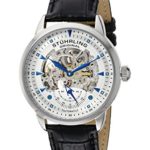 Stuhrling Original Men’s 133.33152  Executive Automatic Skeleton Black Genuine Leather Strap Watch