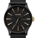 Nixon Men’s A105-1041 Sentry Matte Black Gold Watch