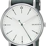 Skagen Men’s ‘Signatur’ Quartz Stainless Steel Casual Watch, Color:Green (Model: SKW6377)