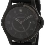 Wenger Men’s 77074 Squadron GMT All-Black Rubber Strap Watch