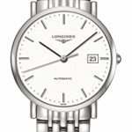 Longines Elegant Collection Watch Automatic White Dial Stainless Steel Mens Watch L48104126