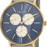 Kenneth Cole New York Men’s ‘Sport’ Quartz Stainless Steel Dress Watch, Color:Silver-Toned (Model: KC14946010)