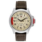 Tommy Hilfiger 1790844 Stainless Steel Sport Watch with Leather Band