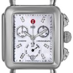 MICHELE Women’s MW06P00A0046 Deco Diamond-Accented Stainless Steel Watch Head