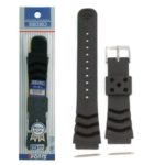 Seiko Original Rubber Curved Line Watch Band 22mm Divers Model and Genuine Seiko Spring Bars