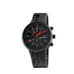 Momo Design Jet Black Quartz watch, PVD, Cronograph, 43mm, 5 atm., MD2198BK-21