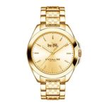 Coach Womens 14502178 Tristen Classic Signature Gold Tone Watch