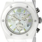 Swiss Legend Women’s 10055-WWSA Throttle Analog Display Swiss Quartz White Watch