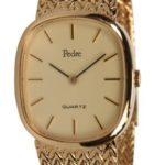 Pedre Unisex Gold-Tone Stainless Steel Mesh Bracelet Watch # 0061GX