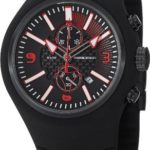 MomoDesign Mirage Chrono Men’s Black Rubber Quartz Chronograph Watch MD1009BK-04BKRD-RB