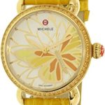 Michele Women’s Garden Party MWW05D000015 Yellow Alligator Leather Swiss Quartz Fashion Watch