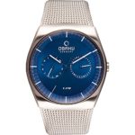 Obaku Watches Mens Multifunction Stainless Steel Mesh Watch