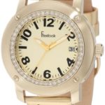 Freelook Women’s HA1812G-3 Quilted Gold Leather Watch