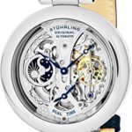 Stuhrling Original Men’s 127A.3315C2 Emperor’s Grandeur Analog Automatic Self Wind Blue Leather Watch