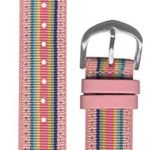 Pedre Pink Stripe Watch Strap 18mm – Replacement Watch Band – Preppy & Chic Fashionable Look