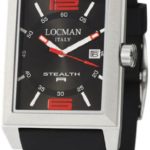 Locman Sport Stealth Rectangular Men’s Watch 240BKRD1BK