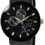 Bulova Men’s Quartz Stainless Steel Casual WatchMulti Color (Model: 98C124)